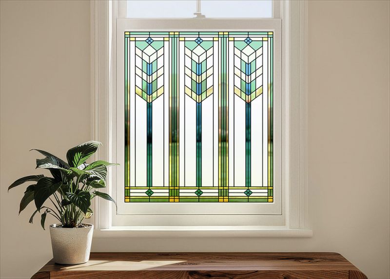 SXEG-3456-UG Prairie Flower Stained Glass